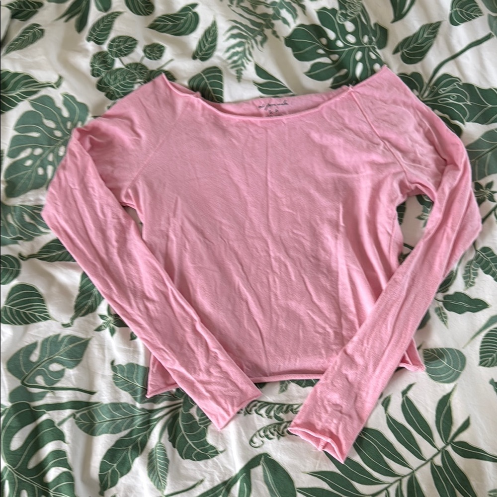 Pink Long Sleeve Women's Top